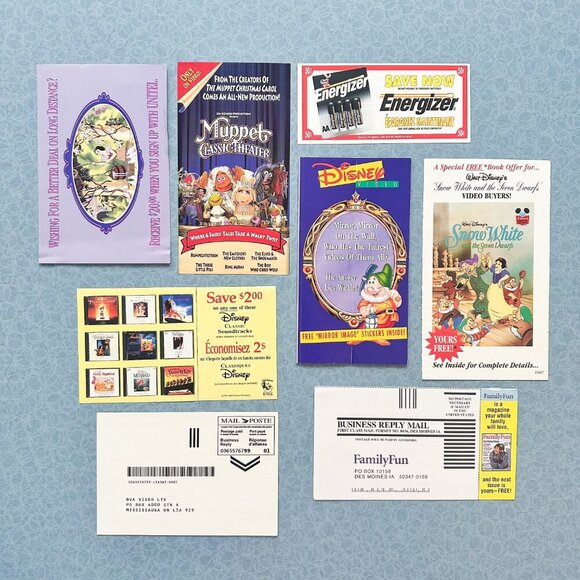 Disney Masterpiece VHS – Snow White and the Seven Dwarfs + All Original Inserts - Picture 8 of 8